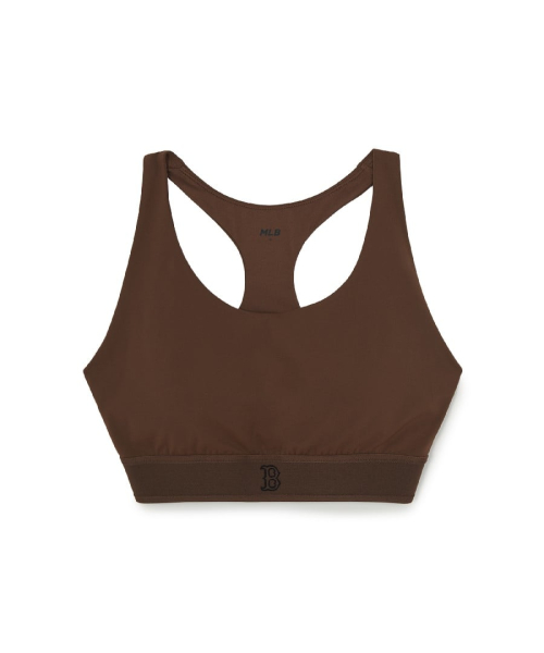 Кроп-топ с логотипом на резинке BOS (Neon Brown) как у Карины
