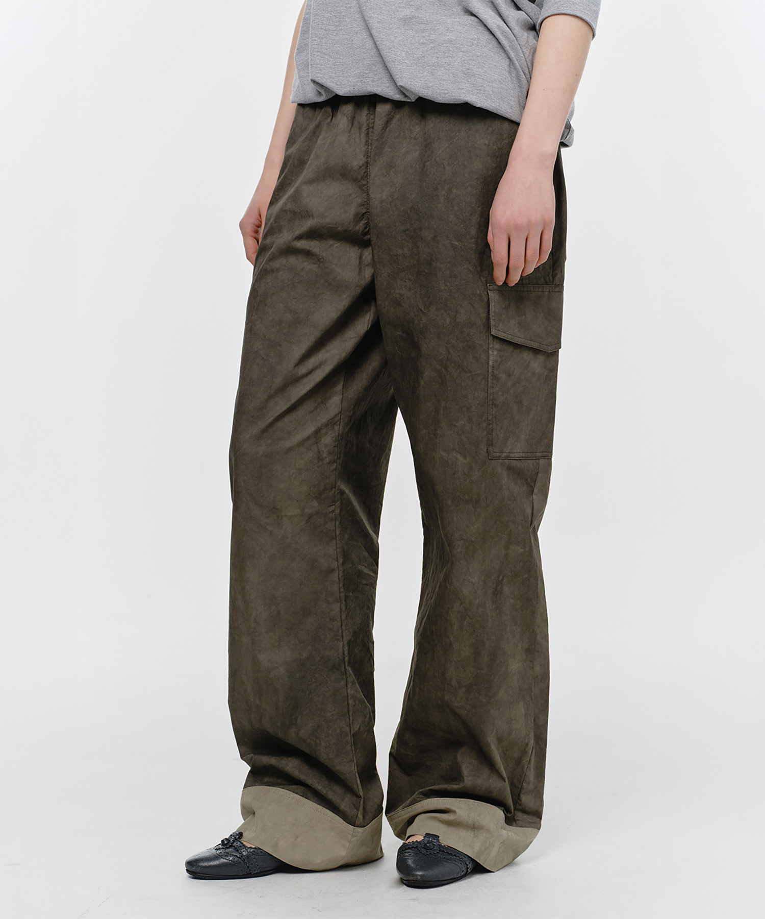 EASY COTTON PANTS, KHAKI