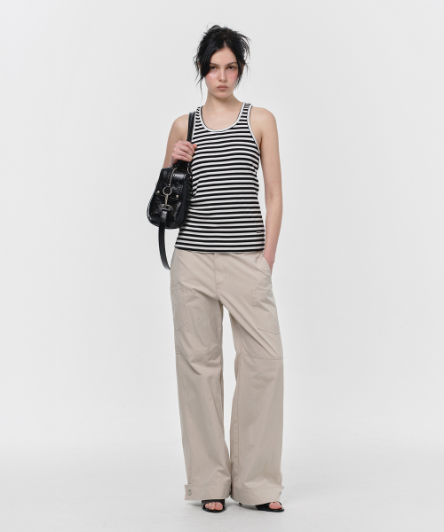 EASY BACK DETAIL SLEEVELESS TOP, WHITE
