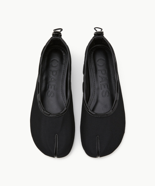 MUSINSA | PAES Mesh Air String Flat / Black