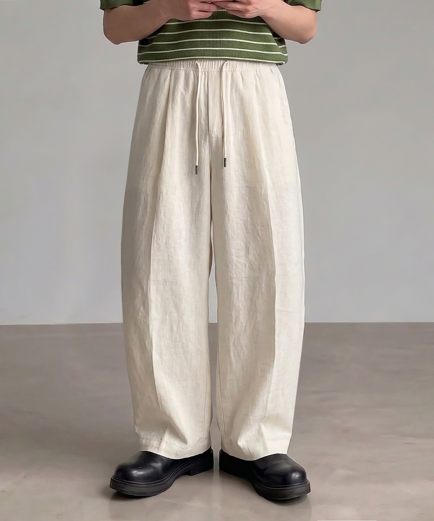 © EVERYONE’S LINEN 100% CURVED PANTS_3 COLOR