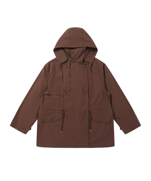 Короткий тренч Liberty [Brown]