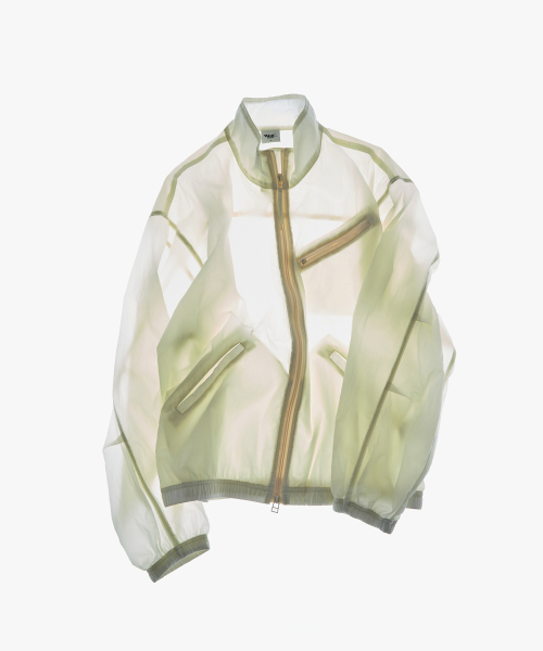 Куртка 2WAY Sheered Stand Neck_YELLOWISH IVORY