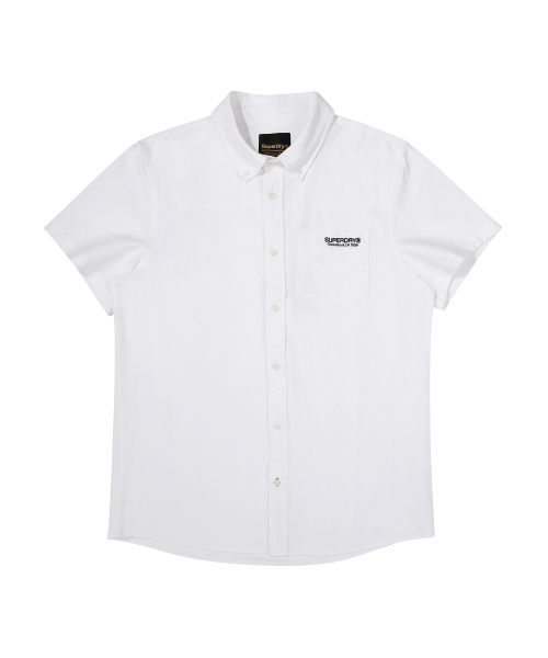 Core короткий рукав оксфордская рубашка White SDUIHAP60WHT
