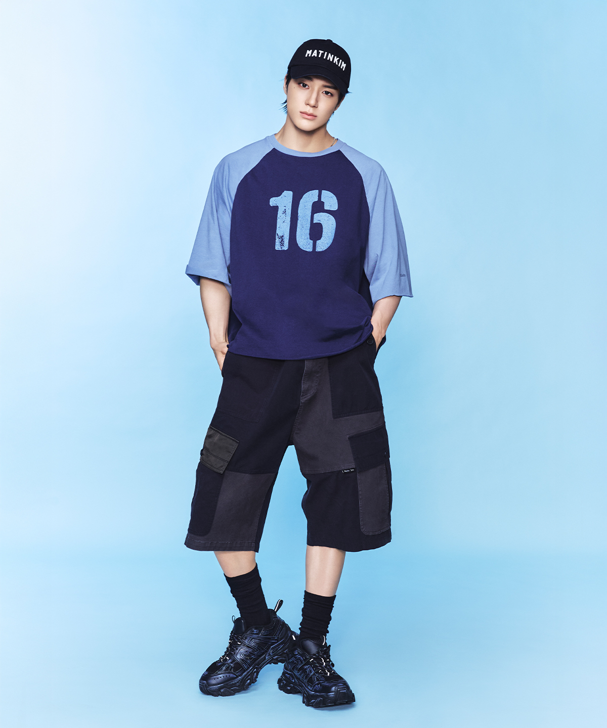PATCHWORK CARGO бермуды брюки FOR MEN IN CHARCOAL