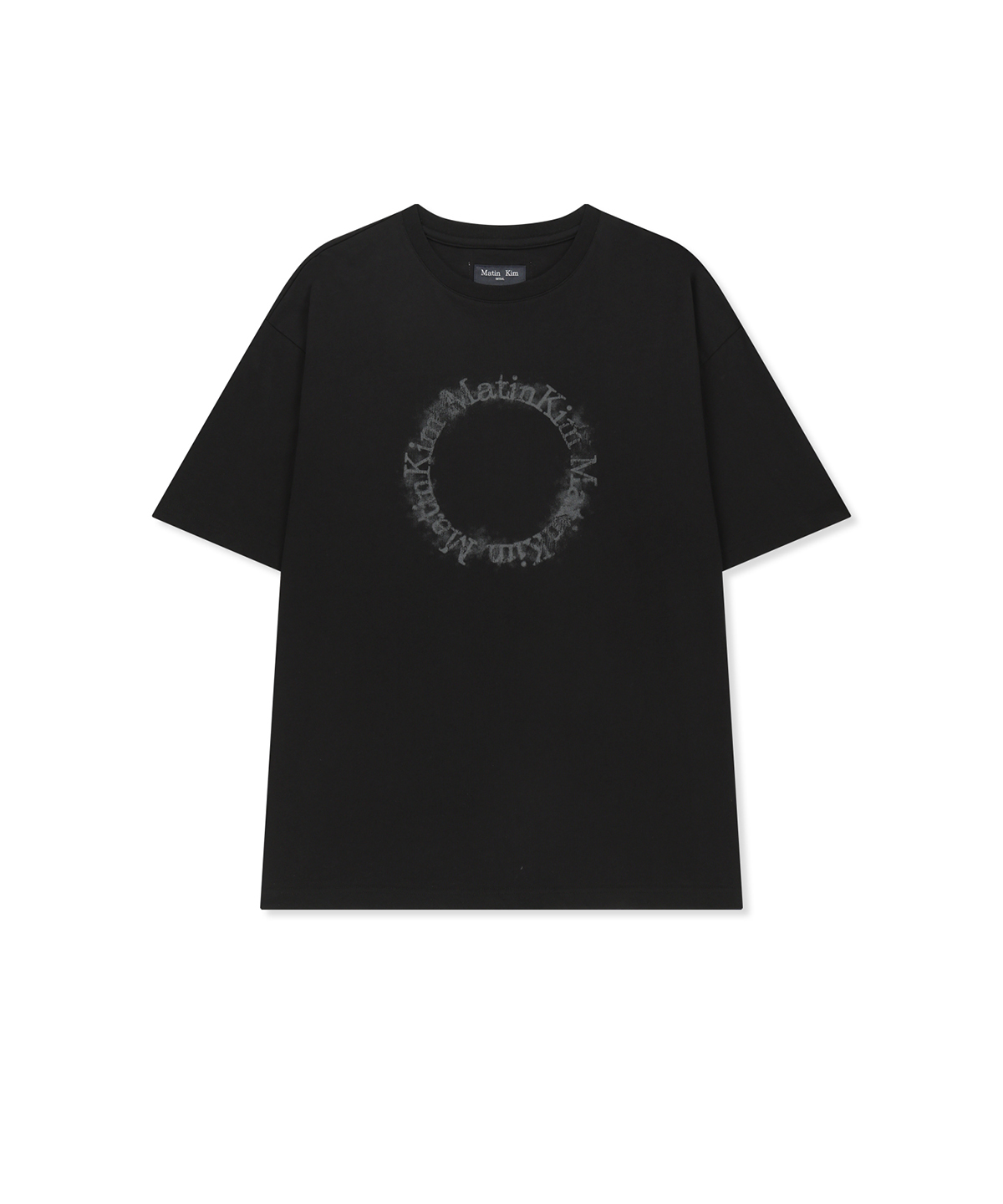 MATIN KIM CIRCLE LOGO топ FOR MEN IN чёрный