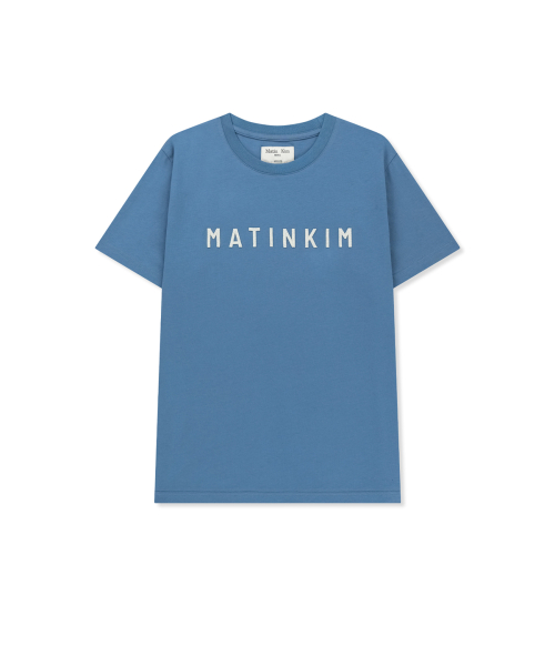 APPLIQUE FELT LOGO TOP IN BLUE