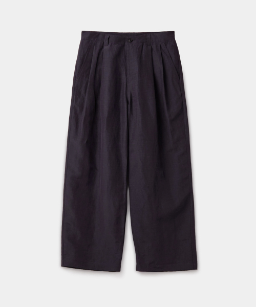 Брюки оверсайз с двумя складками (dark navy)