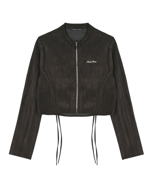 SUEDE STRING куртка_BROWN