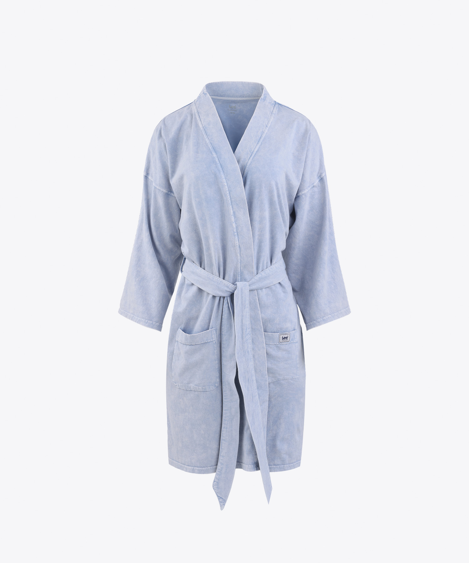 Фирменный пигментированный халат_Denim Blue