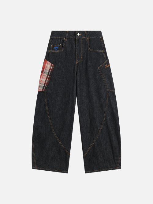 Багги-джинсы Super Baggy Jeans AE25CPQ20626-01TBLK