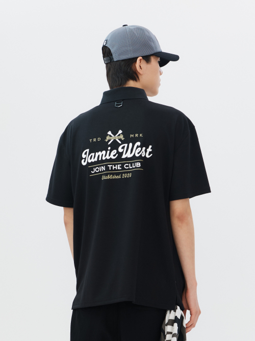 [JWGC] Футболка-поло J.T.C Lettering (Black)