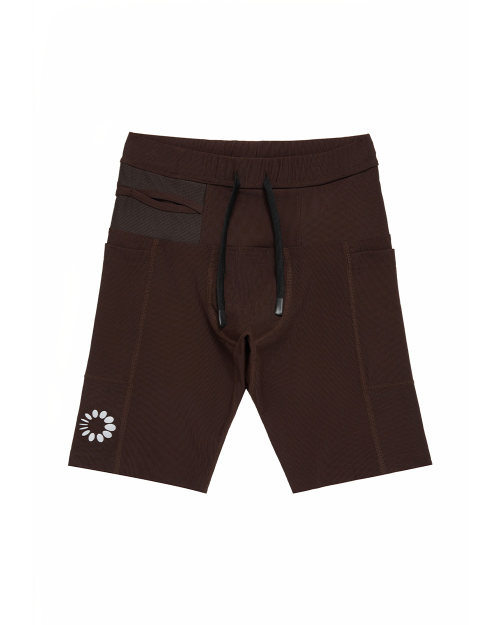 Athletic Short Tights Brown