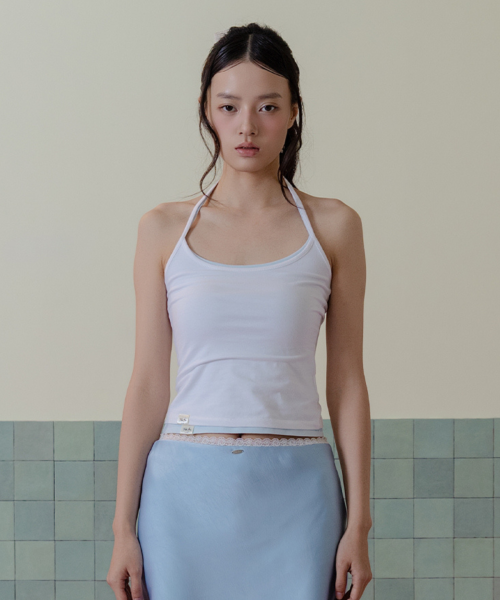 Essential halter топ Белый