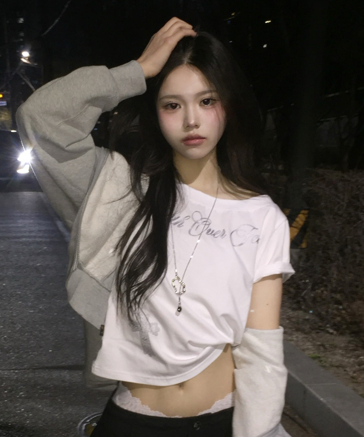 Grace One-Shoulder Футболка Белый