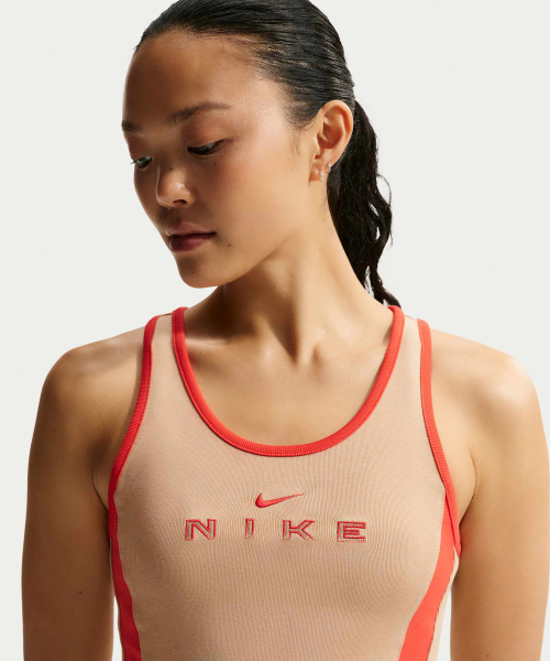 Спортивная майка Graphic Tank Top W - Linen/Light Crimson / IF0553-286