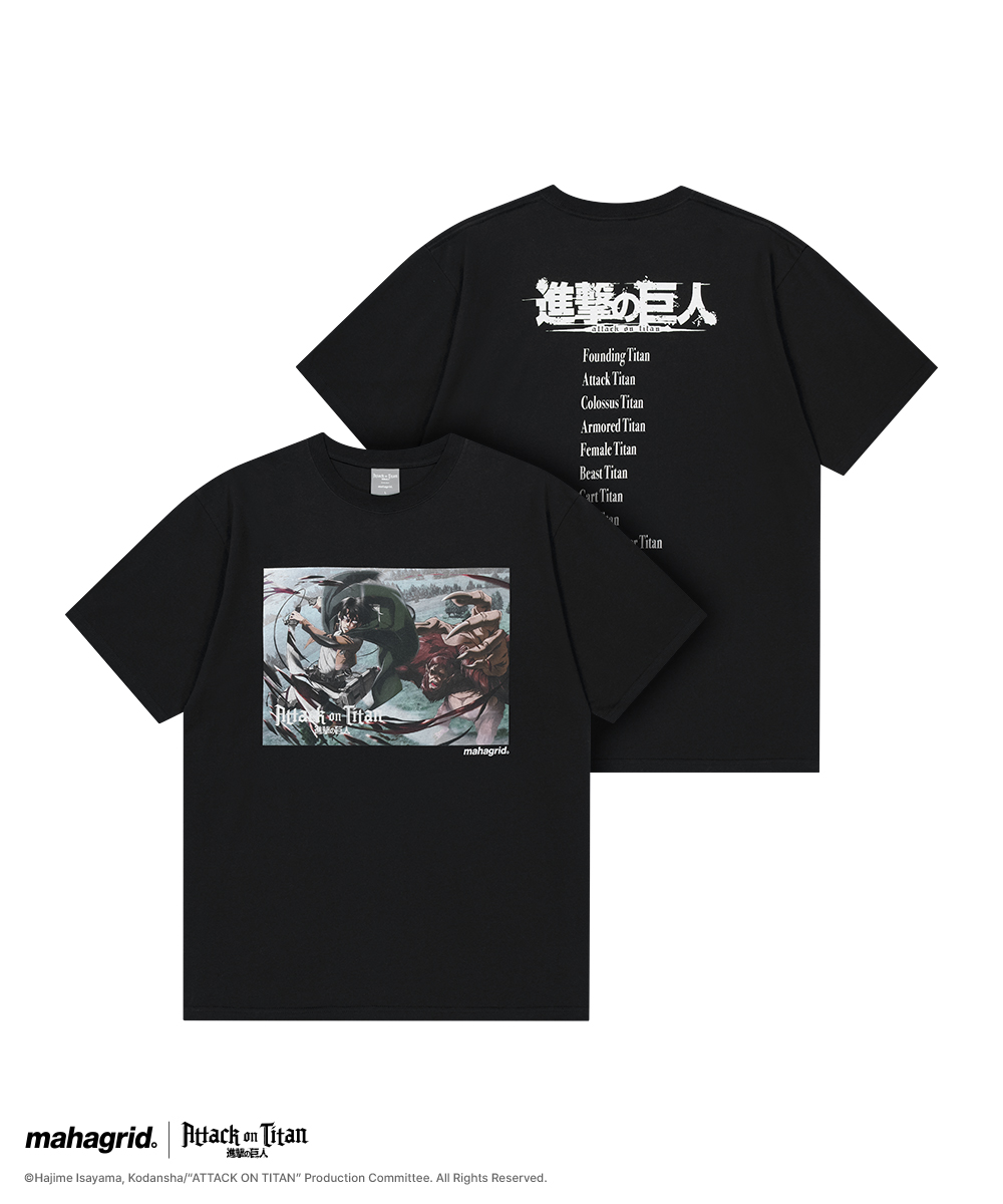 [ATTACK ON TITAN] LEVI SCENE TEE BLACK(MG2GMMT500T)
