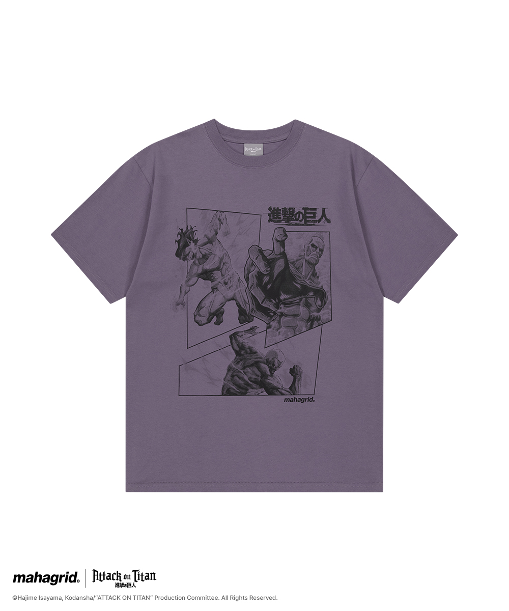 [ATTACK ON TITAN] AOT POSTER TEE PURPLE(MG2GMMT503T)
