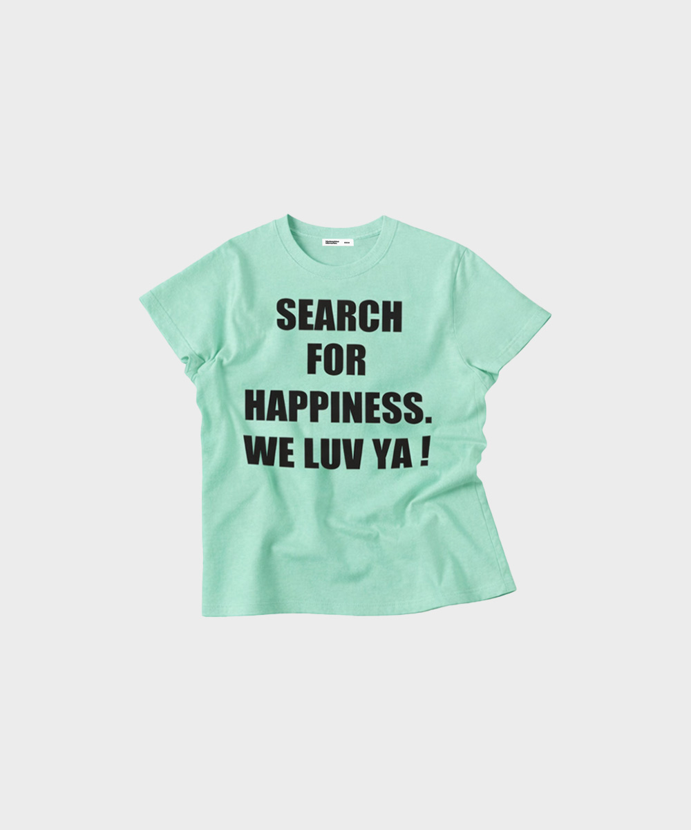 (w)WE NEED LUV CROP TEE (MINT)