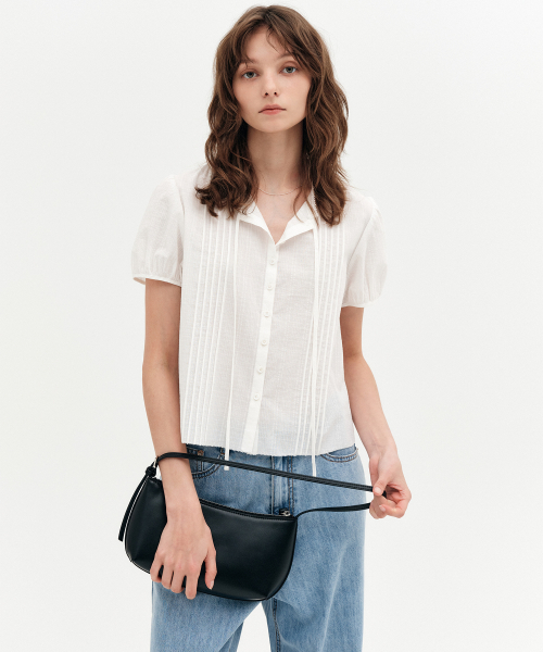 Блузка PAULINE COTTON PINTUCK BLOUSE_2colors