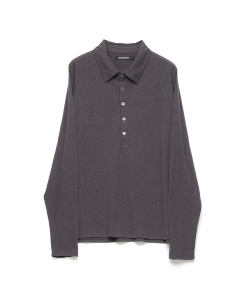 Polo Tee Purple Charcoal