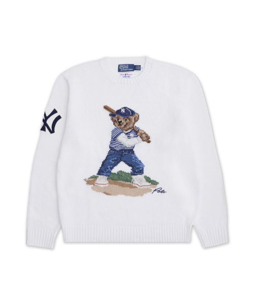 Свитер Polo Ralph Lauren Yankees Bear White