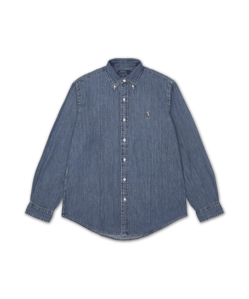 Джинсовая рубашка Custom Fit - Navy