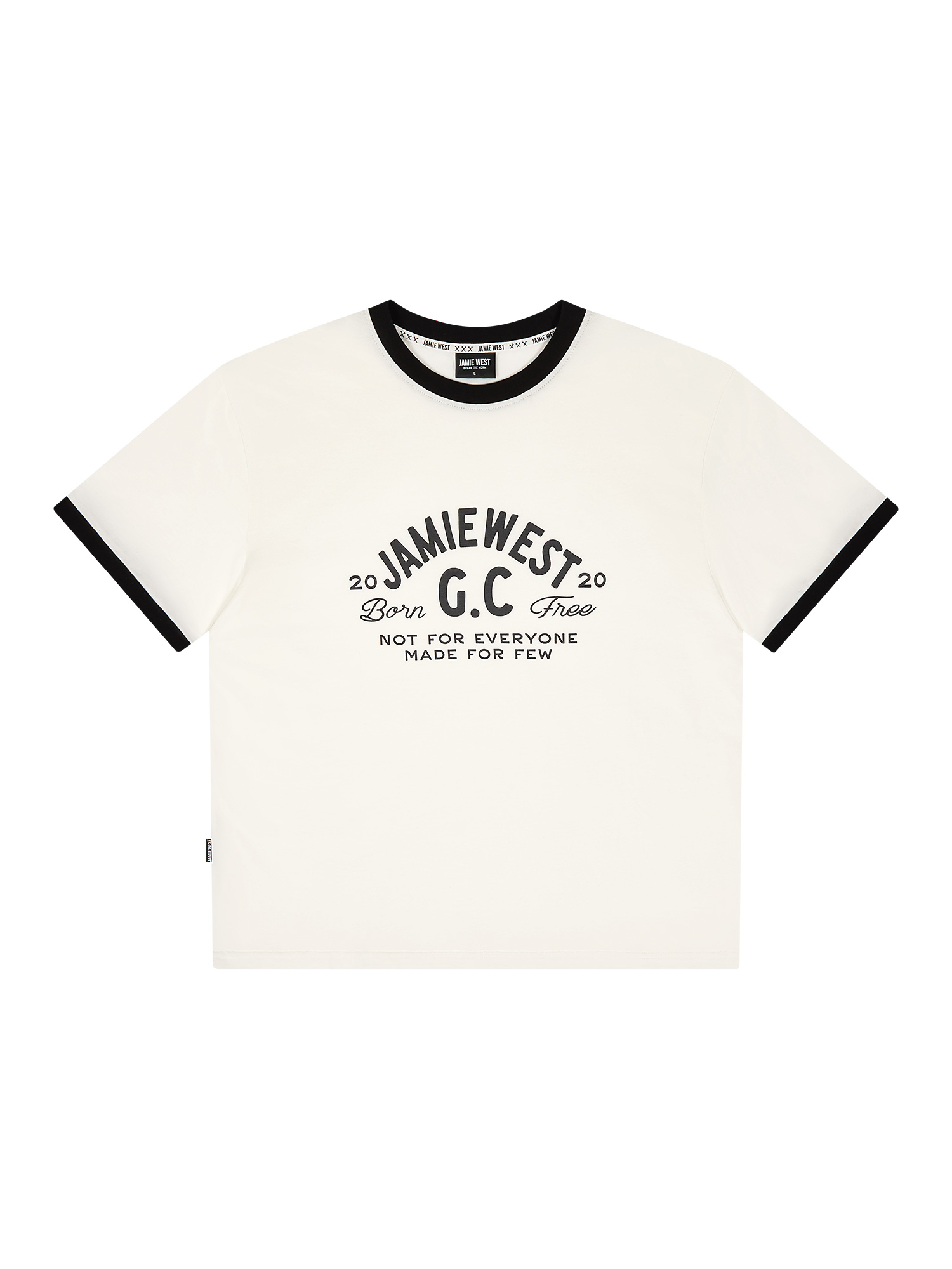 JWGC Lettering Regular Ringer T-Shirts (WH)