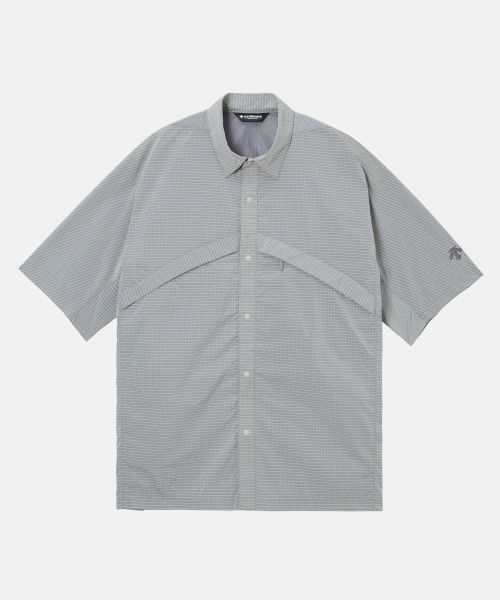 [ALLTERRAIN 81] GREYISH RIPSTOP HALF SHIRTS белый SR213KSR41
