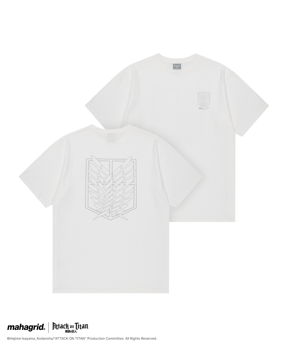 [ATTACK ON TITAN] SURVEY CORP BASIC TEE WHITE(MG2GMMT512T)