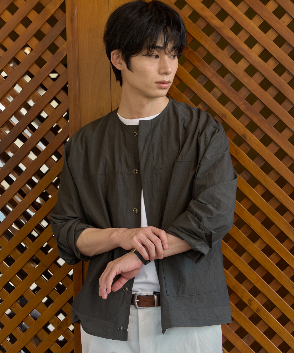 Leto Washed Jacket_ANTIQUE BLACK(WB6OT11)
