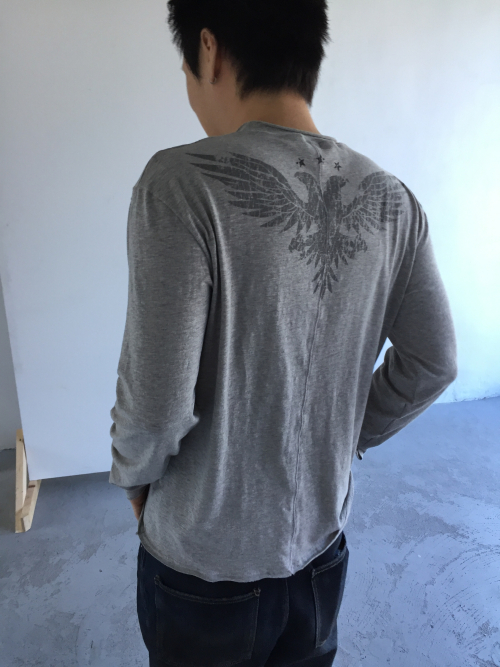 double-headed eagle longsleeve (grey)