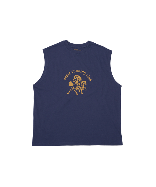 ARC Horse график безрукавка 02 Vintage Navy