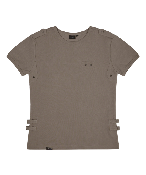 MUSINSA公式 | AAKAM Tactical Half Top (Black)
