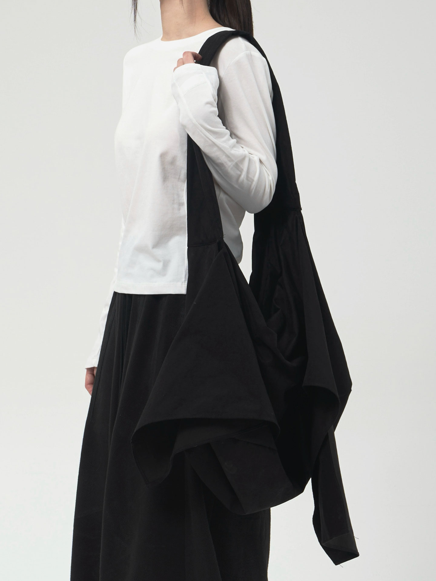 DRAPED SHOULDER BIG BAG