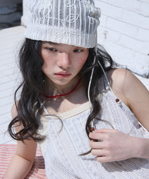 W BASIC SLEEVELESS [бежевый]