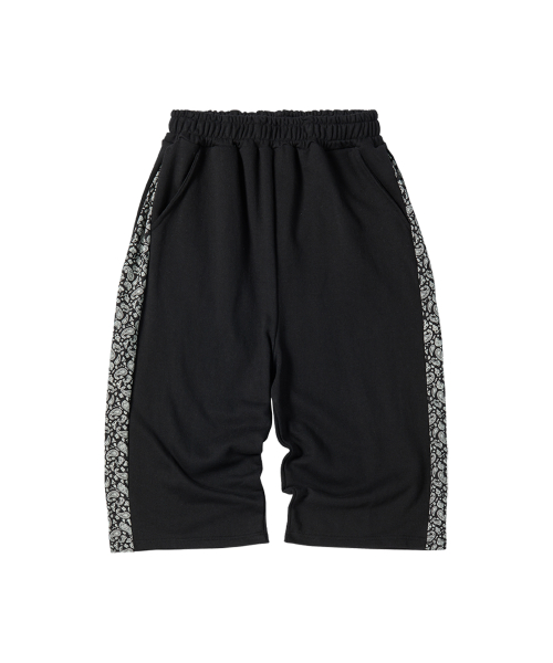 W PAISLEY SWEAT SHORTS [чёрный]