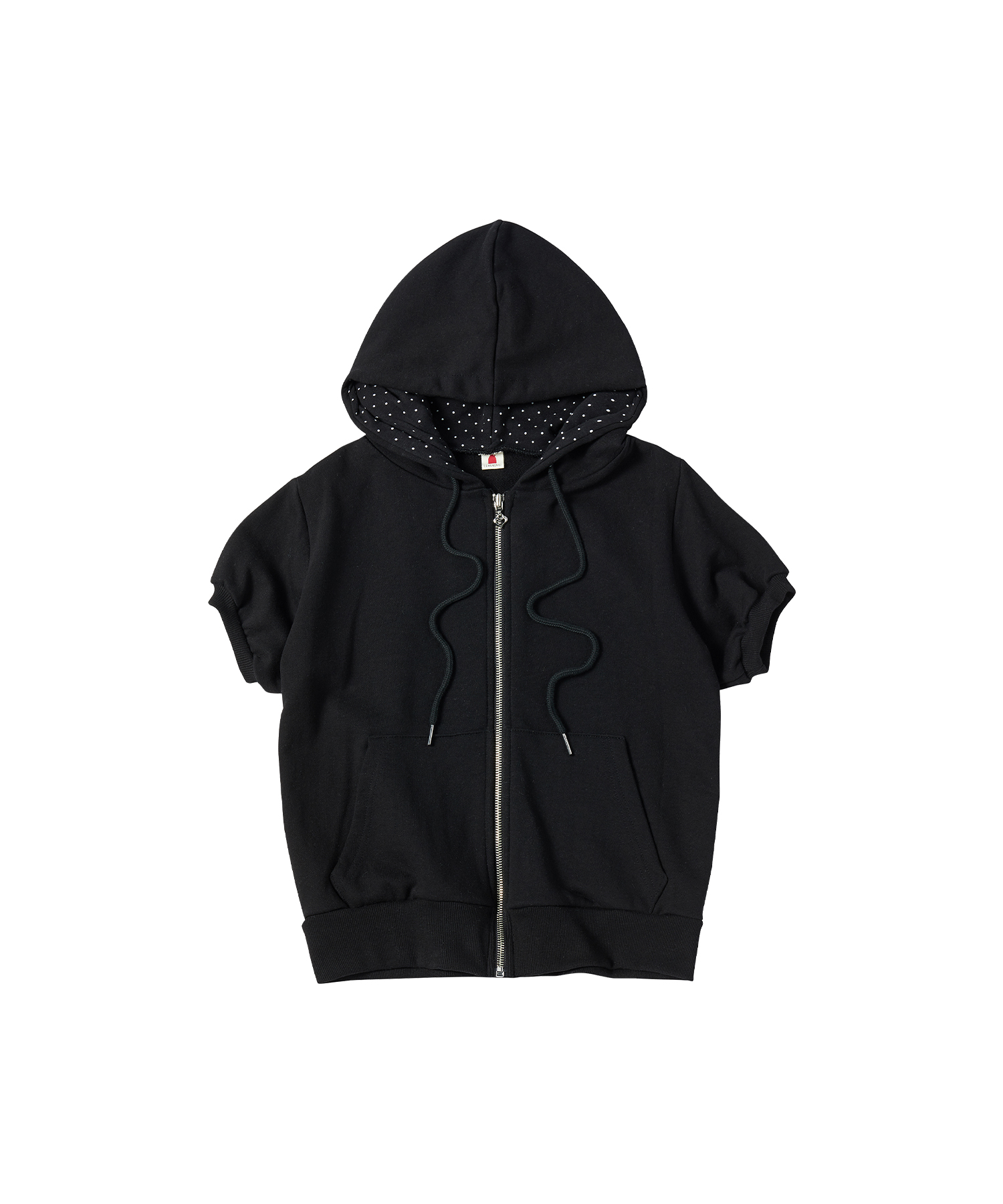 W DOT HALF HOOD ZIP-UP [чёрный]