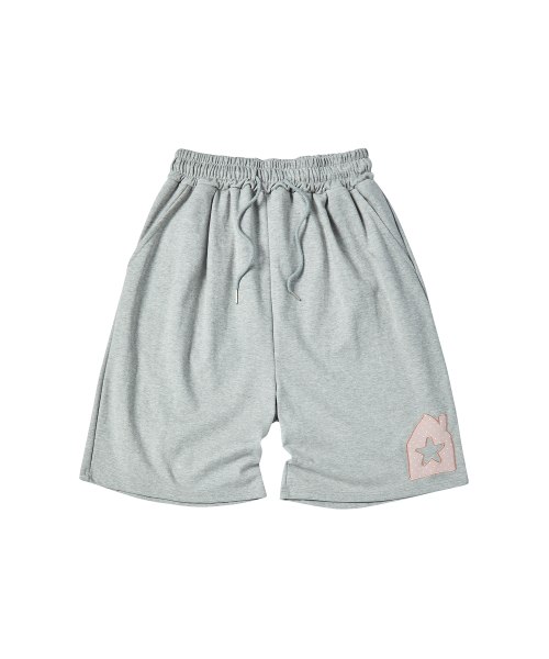 W HOME SWEAT SHORTS [серый]
