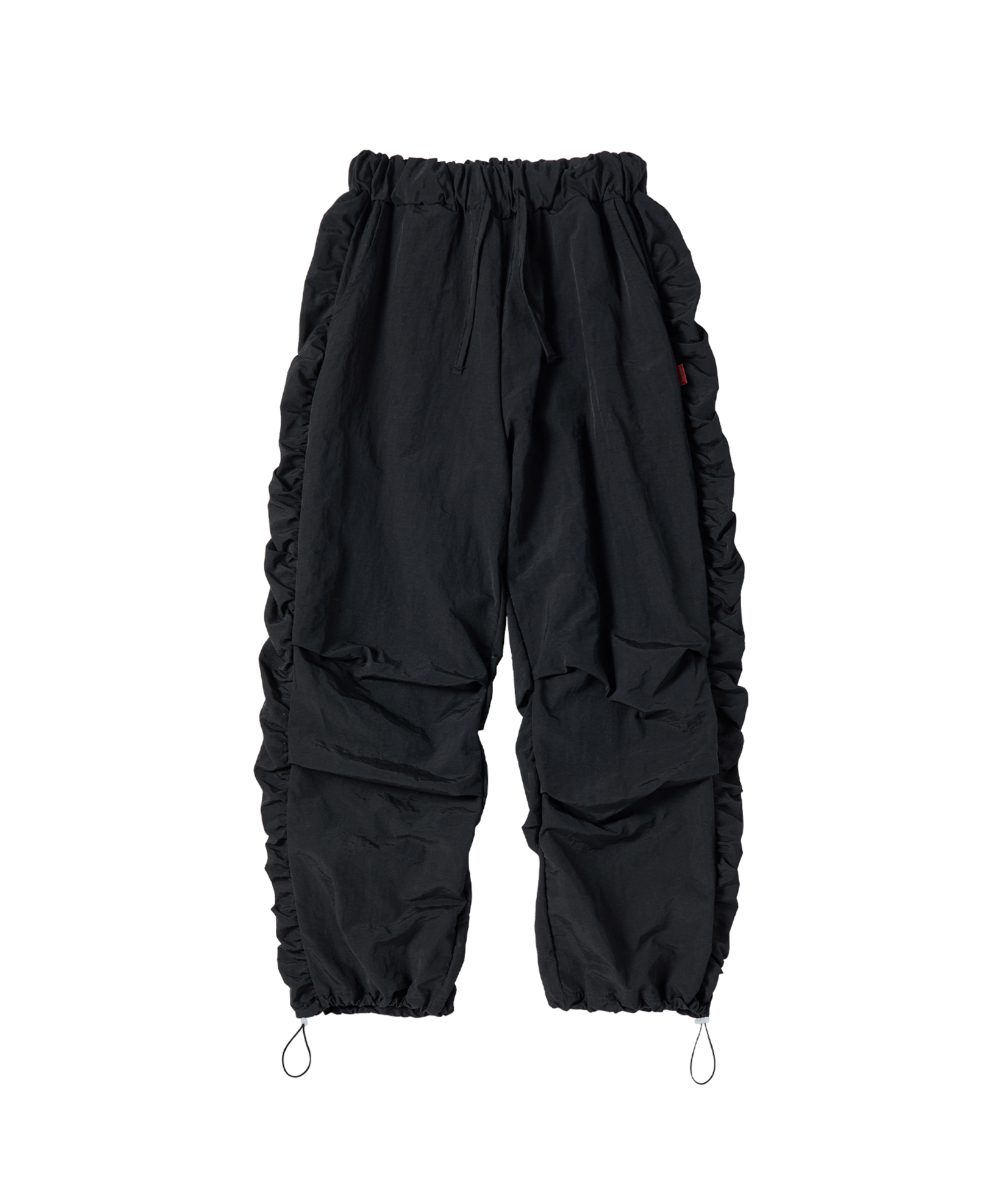 W SHIRRING NYLON PANTS [чёрный]