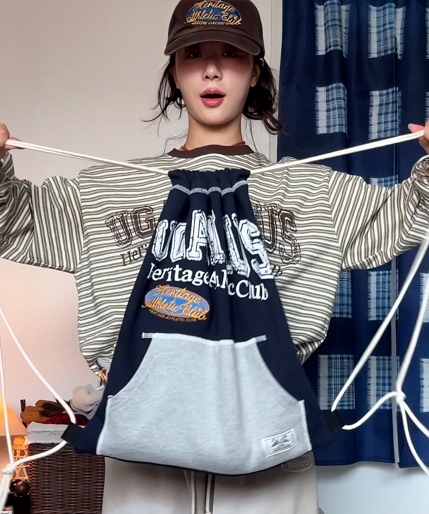Сумка на затяжках Universe Sign Jersey_NAVY