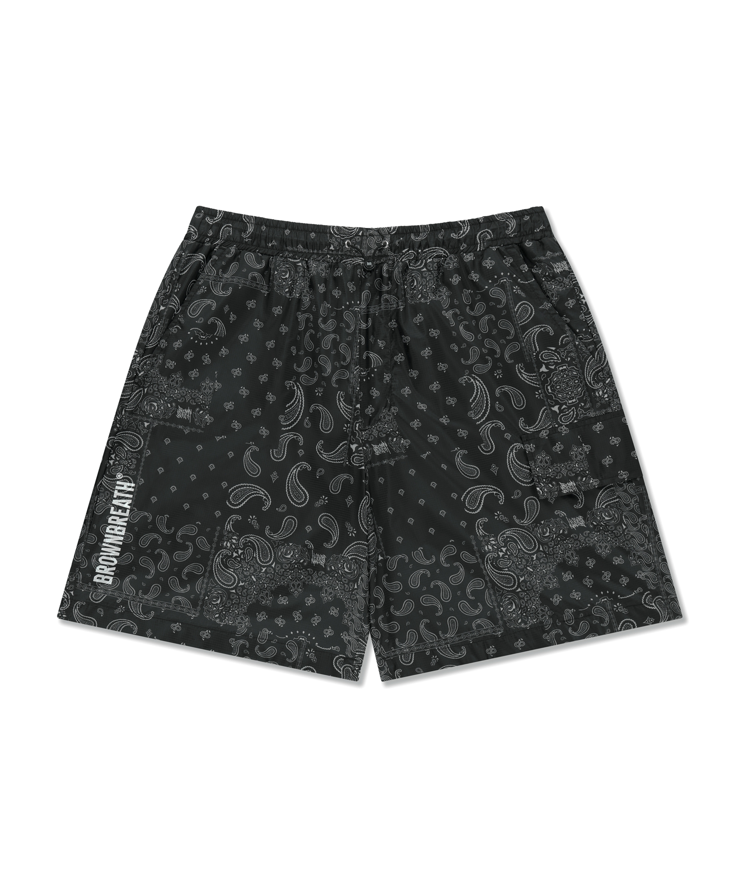 PAISLEY SHORTS - чёрный
