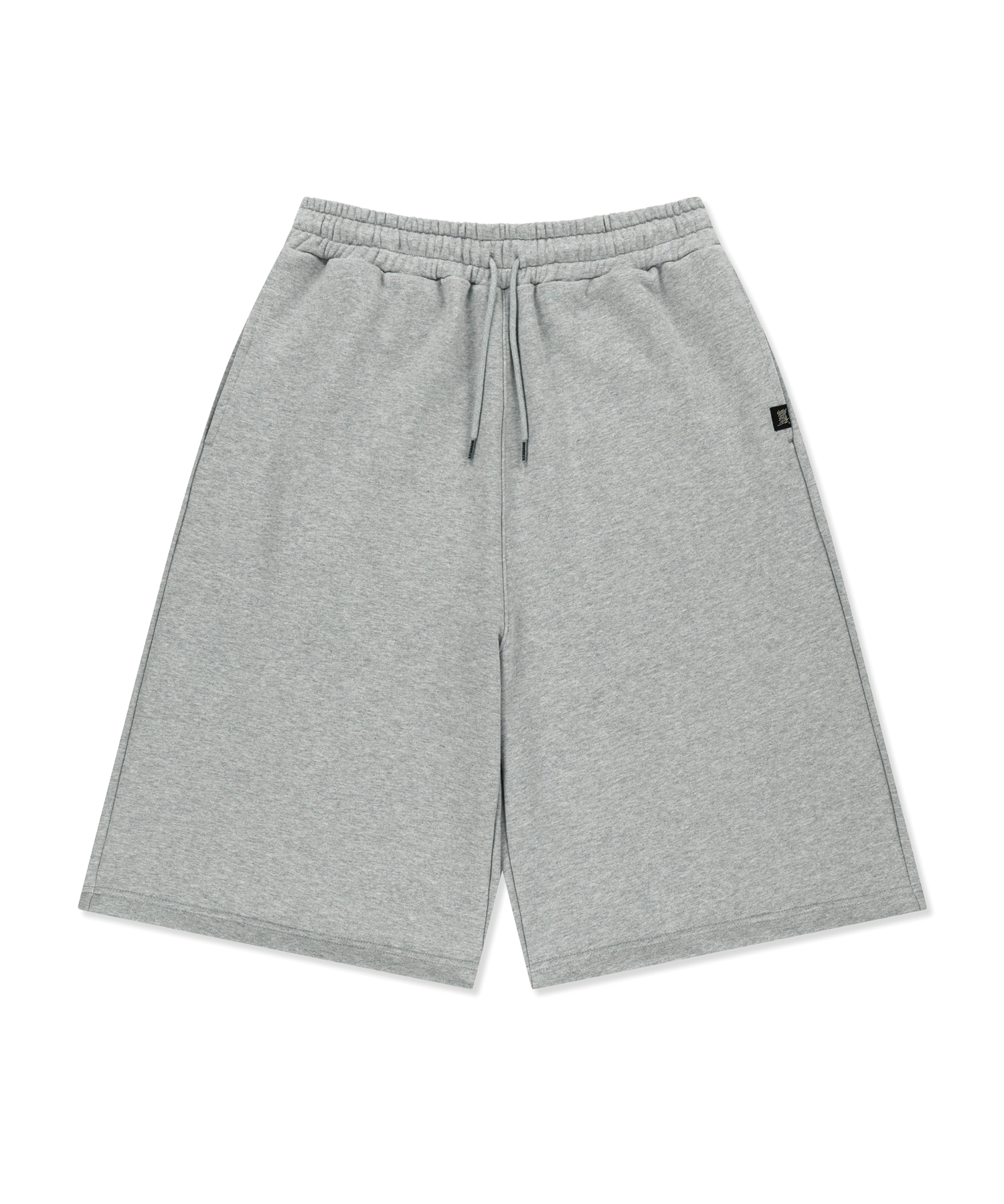 STAMP TAG SHORTS - MELANGE серый
