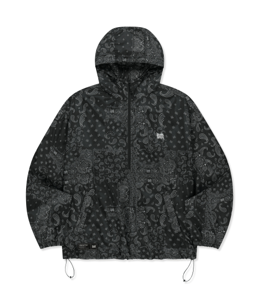 PAISLEY ANORAK - BLACK