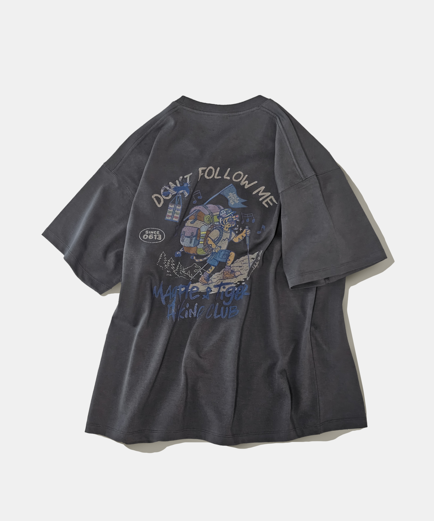 [Machine Wash] KKAHO HIKING Short Sleeve T-shirt T105 уголь