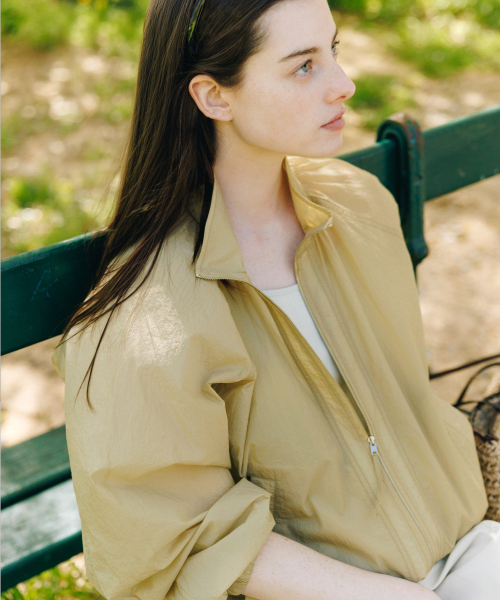 Voile Sheer High-Neck Jumper_3 Colors