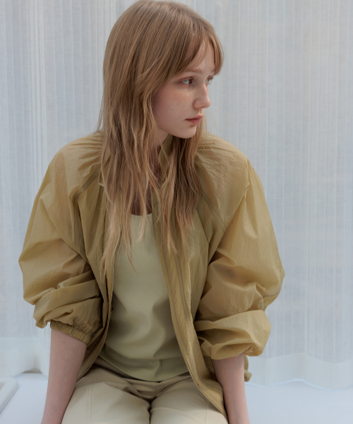 Voile Sheer High-Neck Jumper_3colors