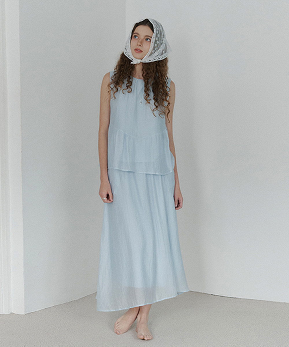 Airy Sleeveless Set-up (2colors)