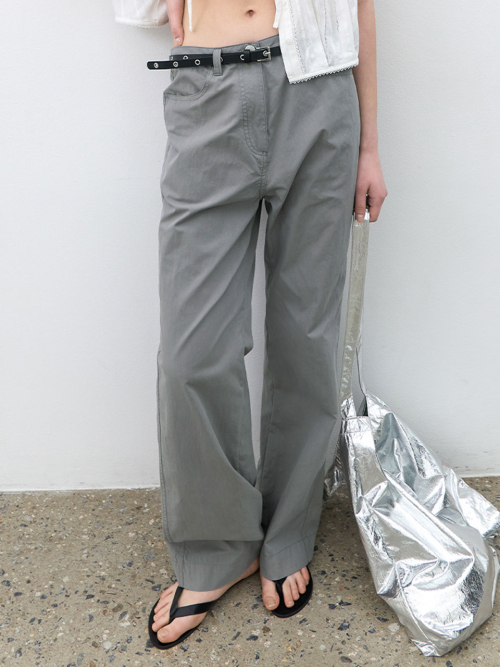 LOW WAIST EYELET BELT SET PANTS S (PT-5763)