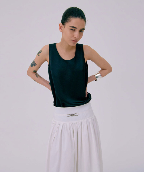 Layered Sleeveless Top Black